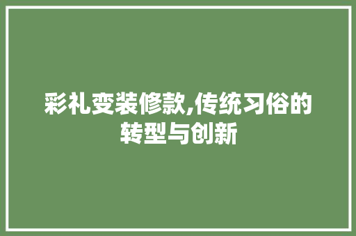 彩礼变装修款,传统习俗的转型与创新 室内设计