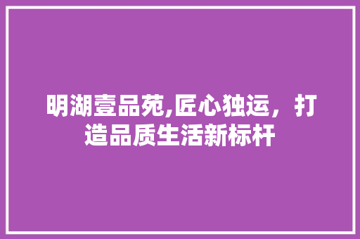 明湖壹品苑,匠心独运，打造品质生活新标杆 木雕艺术