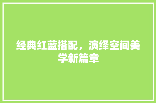 经典红蓝搭配，演绎空间美学新篇章 客厅装修