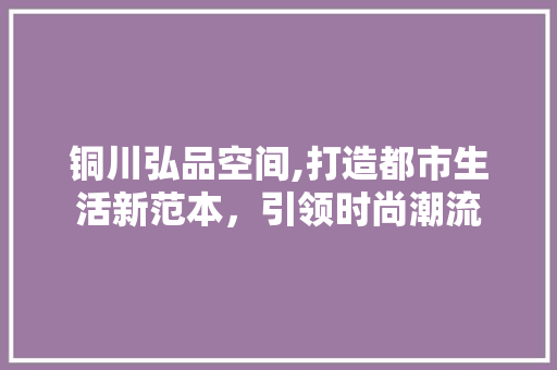 铜川弘品空间,打造都市生活新范本，引领时尚潮流 木雕艺术