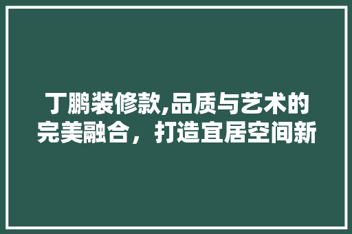 丁鹏装修款,品质与艺术的完美融合，打造宜居空间新标杆 中式风格装饰
