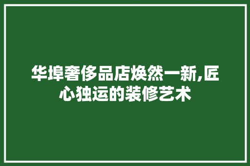 华埠奢侈品店焕然一新,匠心独运的装修艺术 木雕艺术