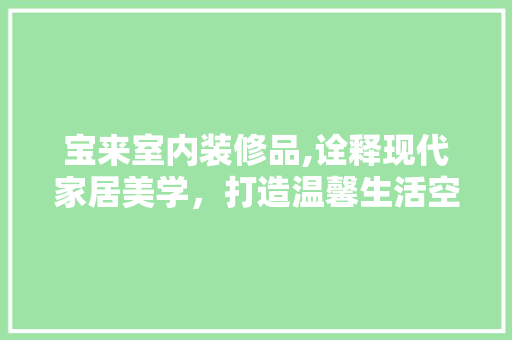 宝来室内装修品,诠释现代家居美学，打造温馨生活空间 地板材料