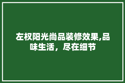左权阳光尚品装修效果,品味生活，尽在细节 客厅装修