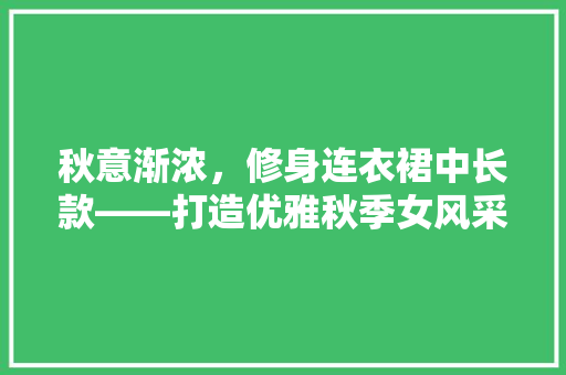 秋意渐浓，修身连衣裙中长款——打造优雅秋季女风采