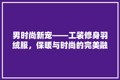 男时尚新宠——工装修身羽绒服，保暖与时尚的完美融合