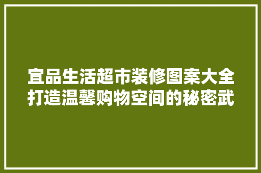 宜品生活超市装修图案大全打造温馨购物空间的秘密武器