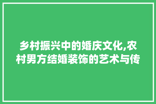 乡村振兴中的婚庆文化,农村男方结婚装饰的艺术与传承_农村男方结婚装饰 室内设计