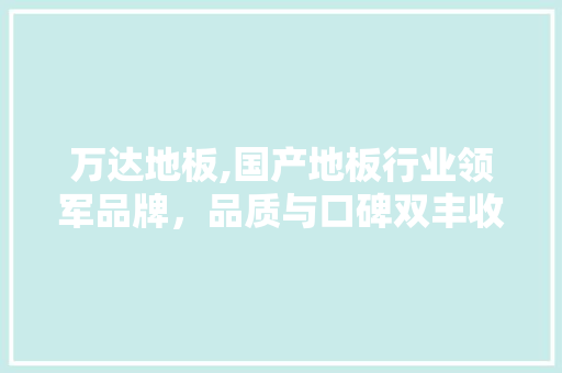 万达地板,国产地板行业领军品牌，品质与口碑双丰收 中式风格装饰
