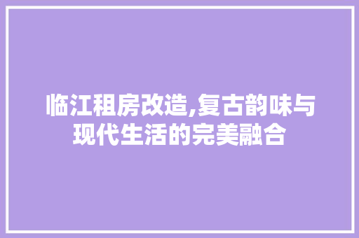 临江租房改造,复古韵味与现代生活的完美融合 中式风格装饰