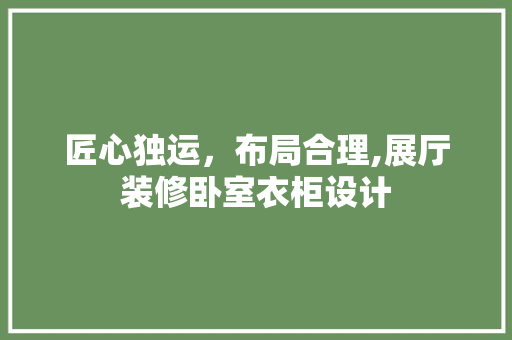 匠心独运，布局合理,展厅装修卧室衣柜设计