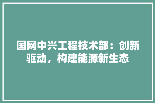 国网中兴工程技术部：创新驱动，构建能源新生态 现代风格装饰