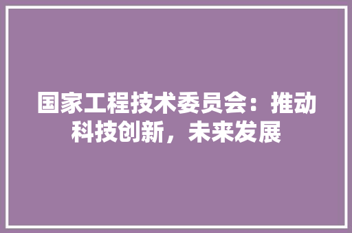 国家工程技术委员会：推动科技创新，未来发展 现代风格装饰