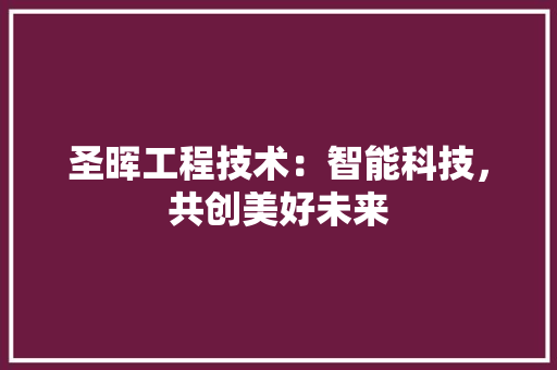 圣晖工程技术：智能科技，共创美好未来 现代风格装饰
