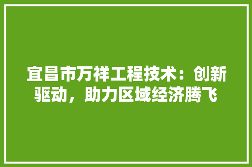 宜昌市万祥工程技术：创新驱动，助力区域经济腾飞 现代风格装饰