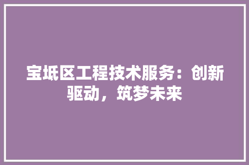 宝坻区工程技术服务：创新驱动，筑梦未来 现代风格装饰