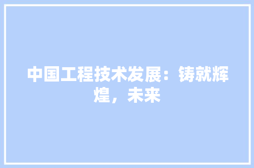 中国工程技术发展：铸就辉煌，未来 家居装修