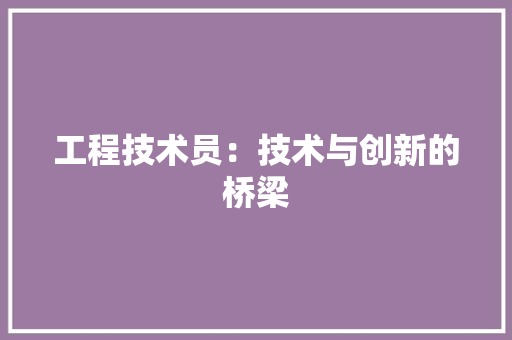 工程技术员：技术与创新的桥梁 现代风格装饰