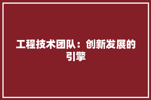 工程技术团队：创新发展的引擎 现代风格装饰