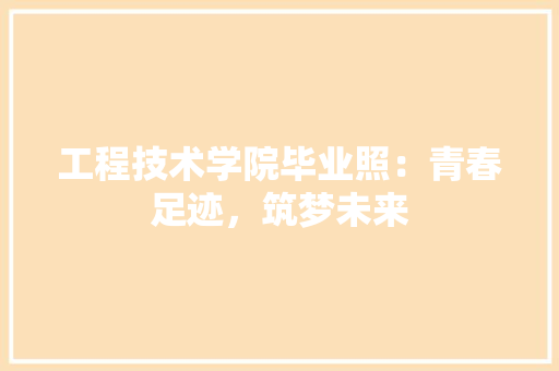 工程技术学院毕业照：青春足迹，筑梦未来 现代风格装饰