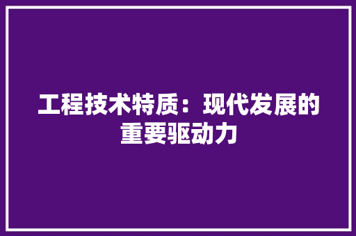 工程技术特质：现代发展的重要驱动力 现代风格装饰