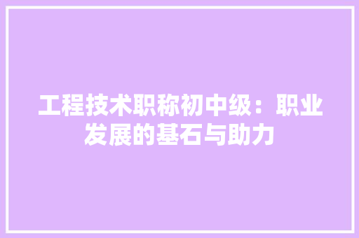 工程技术职称初中级：职业发展的基石与助力 现代风格装饰