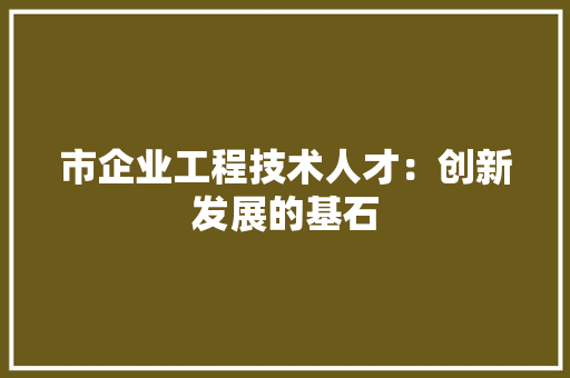 市企业工程技术人才：创新发展的基石 中式风格装饰