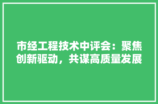 市经工程技术中评会：聚焦创新驱动，共谋高质量发展新篇章 中式风格装饰