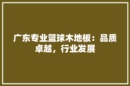 广东专业篮球木地板：品质卓越，行业发展