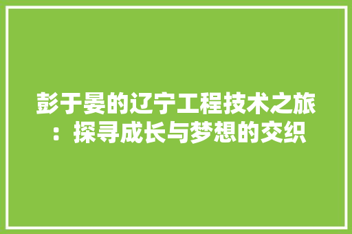 彭于晏的辽宁工程技术之旅：探寻成长与梦想的交织 中式风格装饰