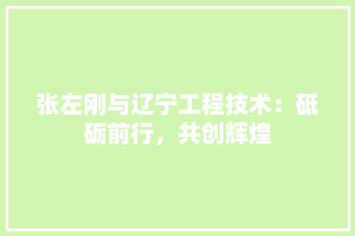 张左刚与辽宁工程技术：砥砺前行，共创辉煌 中式风格装饰