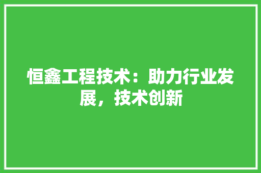 恒鑫工程技术：助力行业发展，技术创新 中式风格装饰