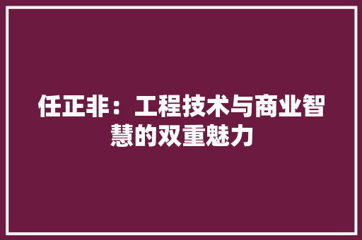 任正非：工程技术与商业智慧的双重魅力 家居装修