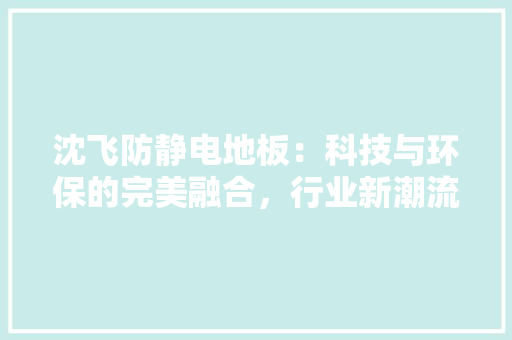 沈飞防静电地板：科技与环保的完美融合，行业新潮流 室内设计