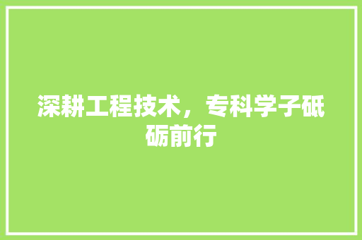深耕工程技术，专科学子砥砺前行 室内设计