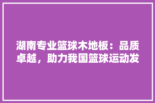 湖南专业篮球木地板：品质卓越，助力我国篮球运动发展