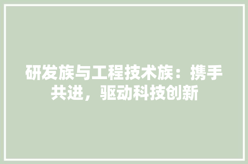 研发族与工程技术族：携手共进，驱动科技创新 室内设计