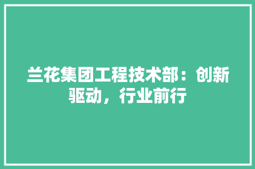 兰花集团工程技术部：创新驱动，行业前行 家居装修