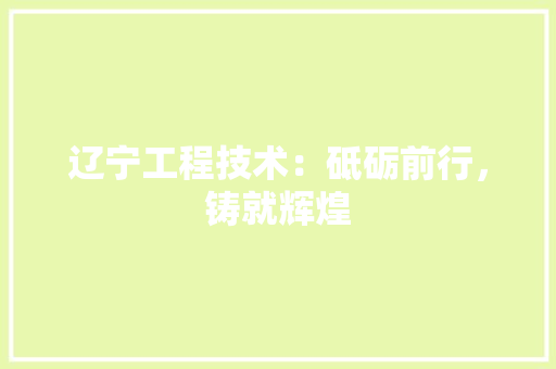 辽宁工程技术：砥砺前行，铸就辉煌 室内设计