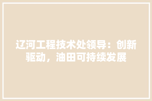 辽河工程技术处领导：创新驱动，油田可持续发展 室内设计