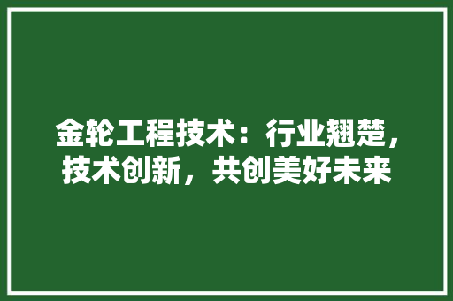 金轮工程技术：行业翘楚，技术创新，共创美好未来