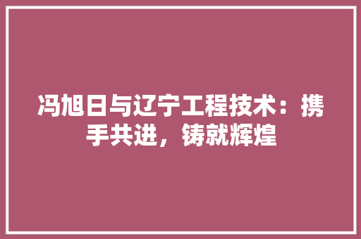 冯旭日与辽宁工程技术：携手共进，铸就辉煌 家居装修