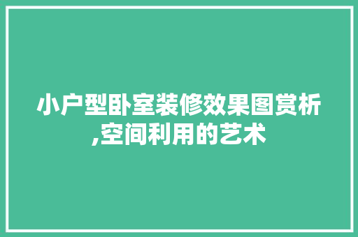 小户型卧室装修效果图赏析,空间利用的艺术 地板材料