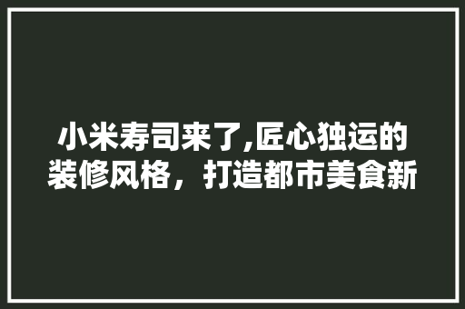 小米寿司来了,匠心独运的装修风格，打造都市美食新地标