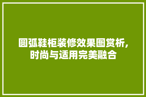 圆弧鞋柜装修效果图赏析,时尚与适用完美融合