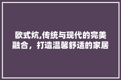 欧式炕,传统与现代的完美融合，打造温馨舒适的家居空间 家居装修