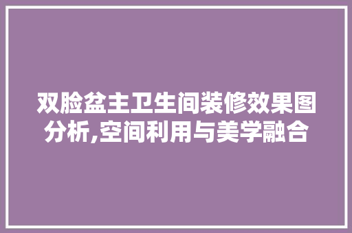 双脸盆主卫生间装修效果图分析,空间利用与美学融合