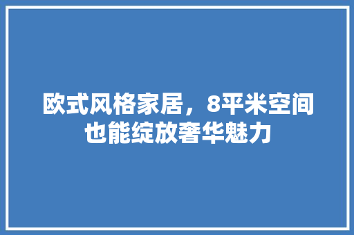 欧式风格家居，8平米空间也能绽放奢华魅力 地板材料