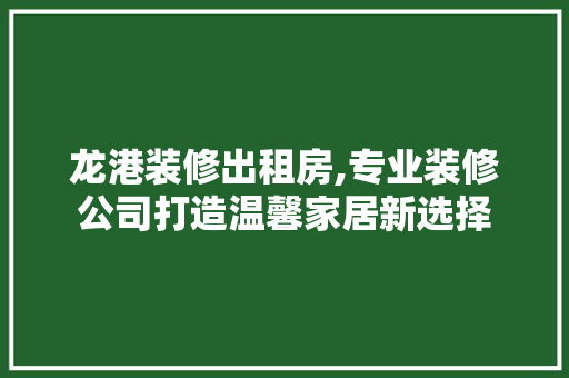 龙港装修出租房,专业装修公司打造温馨家居新选择 地板材料