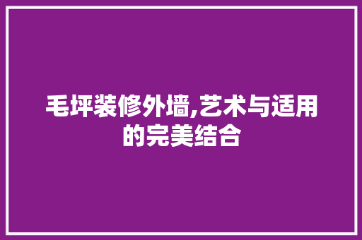 毛坪装修外墙,艺术与适用的完美结合 木雕艺术